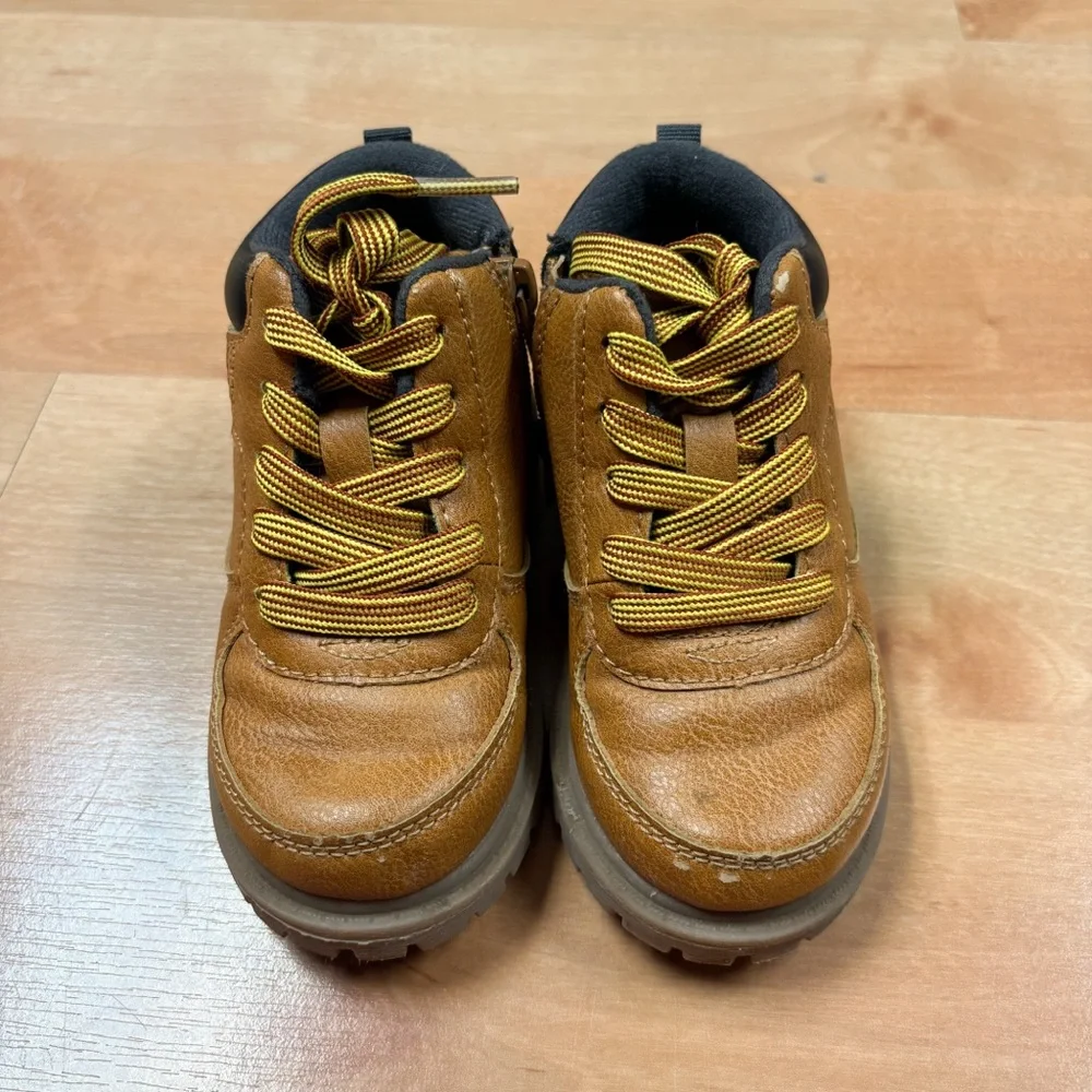 Carters Classic Tan Boston Lace Up Work Boot Toddler 7